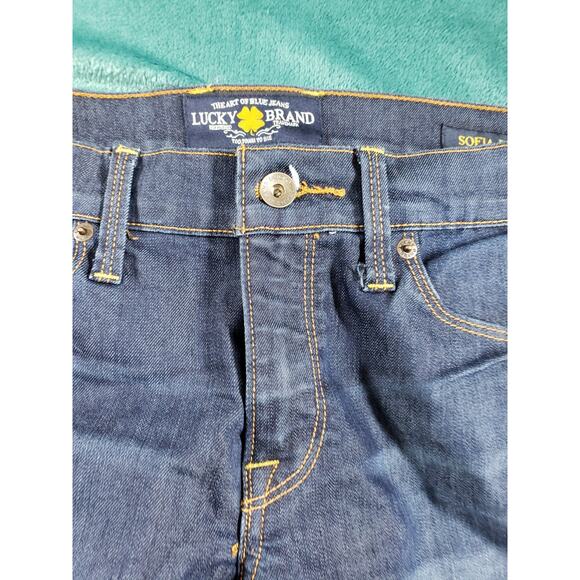 Lucky Brand Jeans Size 10 Womens Blue Stretch Pants Dark Mid Rise Sofia Bootcut - Picture 6 of 13